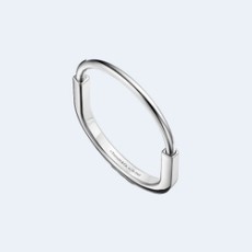 티파니 앤 코 뱅글 락 팔찌 화이트 골드